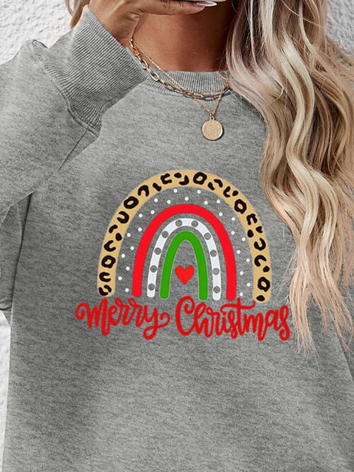MERRY CHRISTMAS Graphic Sweatshirt BLUE ZONE PLANET