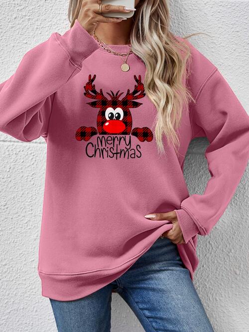 MERRY CHRISTMAS Graphic Sweatshirt BLUE ZONE PLANET