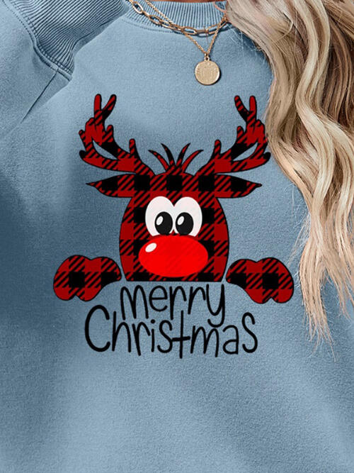 MERRY CHRISTMAS Graphic Sweatshirt BLUE ZONE PLANET