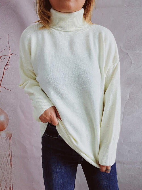 Blue Zone Planet | Turtleneck Long Sleeve Sweater BLUE ZONE PLANET