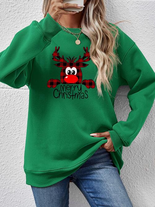 MERRY CHRISTMAS Graphic Sweatshirt BLUE ZONE PLANET