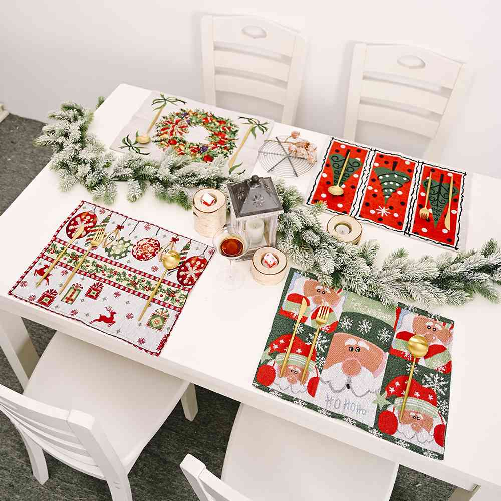Blue Zone Planet | Assorted 2-Piece Christmas Placemats BLUE ZONE PLANET