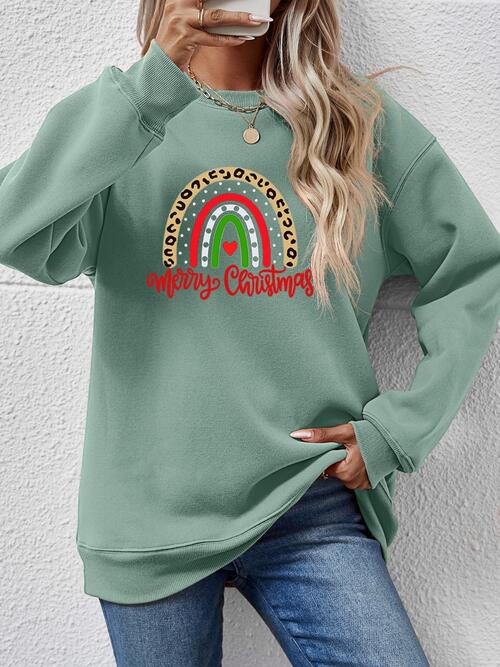 MERRY CHRISTMAS Graphic Sweatshirt BLUE ZONE PLANET