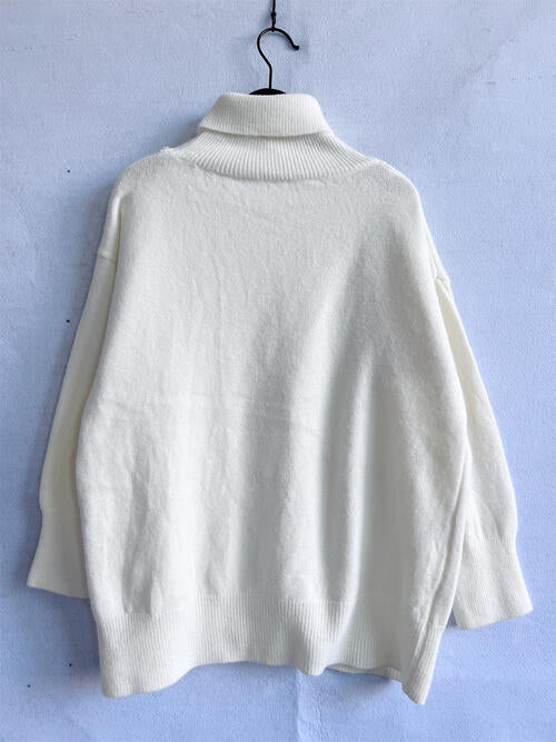 Blue Zone Planet | Turtleneck Long Sleeve Sweater BLUE ZONE PLANET