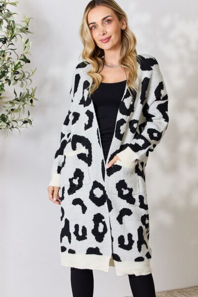Blue Zone Planet | BiBi Leopard Open Front Cardigan BLUE ZONE PLANET