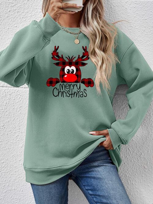 MERRY CHRISTMAS Graphic Sweatshirt BLUE ZONE PLANET