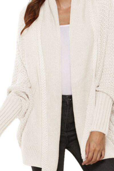 Open Front Batwing Sleeve Cardigan BLUE ZONE PLANET