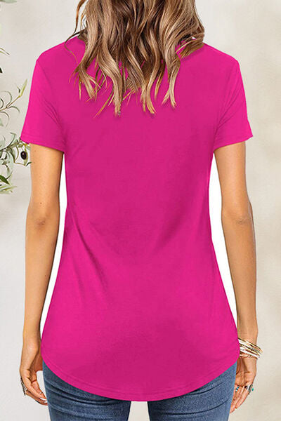 Blue Zone Planet | Crisscross Short Sleeve T-Shirt BLUE ZONE PLANET