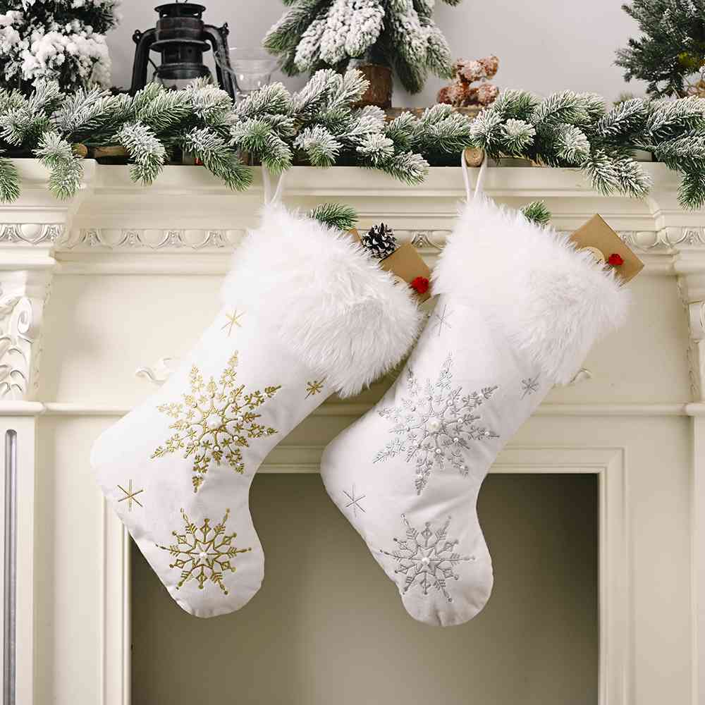 Blue Zone Planet | Snowflake Christmas Stocking BLUE ZONE PLANET