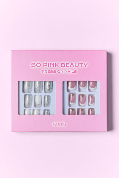 SO PINK BEAUTY Press On Nails 2 Packs Trendsi