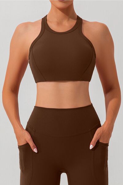 Round Neck Racerback Active Tank BLUE ZONE PLANET