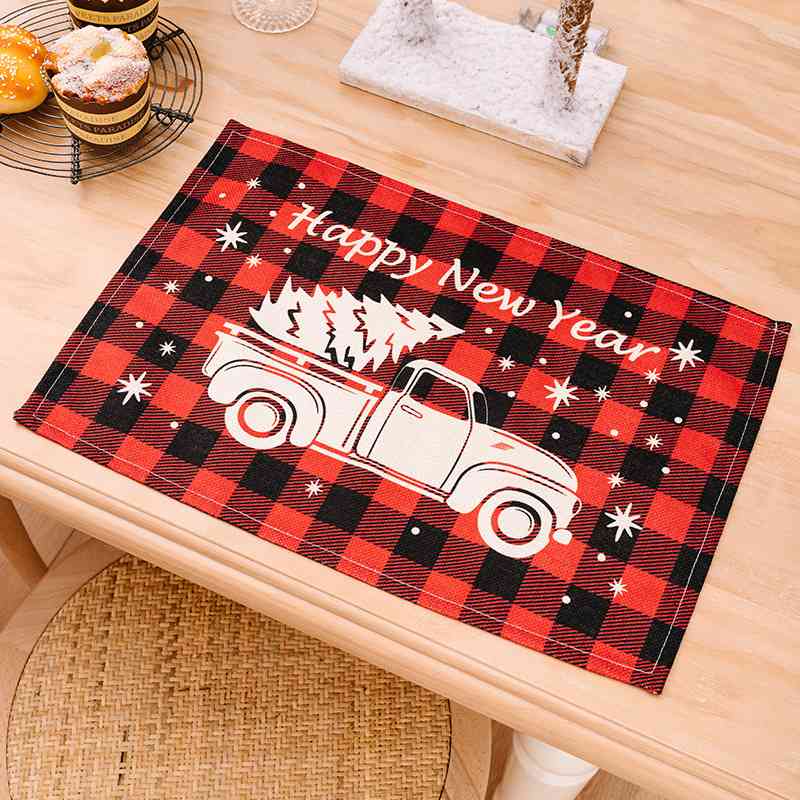Blue Zone Planet | Assorted 2-Piece Plaid Placemats BLUE ZONE PLANET