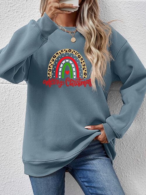 MERRY CHRISTMAS Graphic Sweatshirt BLUE ZONE PLANET