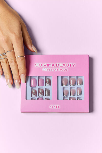 SO PINK BEAUTY Press On Nails 2 Packs Trendsi