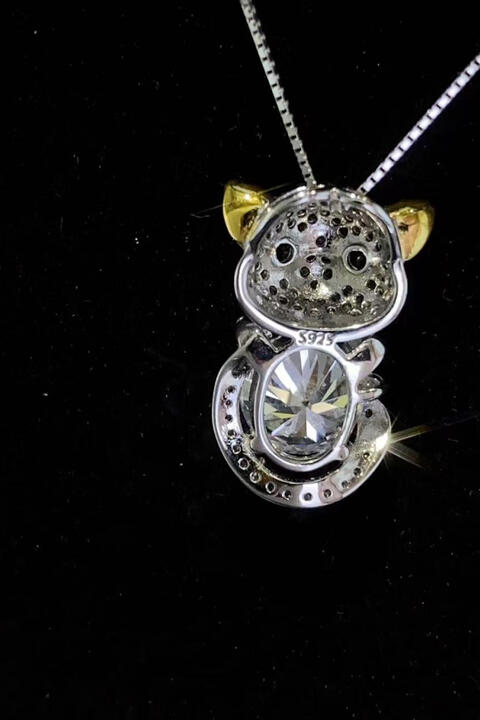 2 Carat Moissanite 925 Sterling Silver Necklace BLUE ZONE PLANET