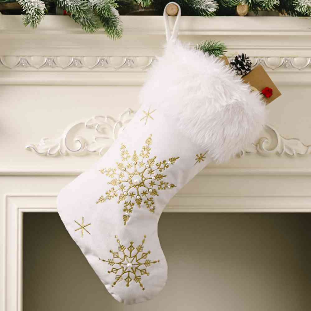 Blue Zone Planet | Snowflake Christmas Stocking BLUE ZONE PLANET