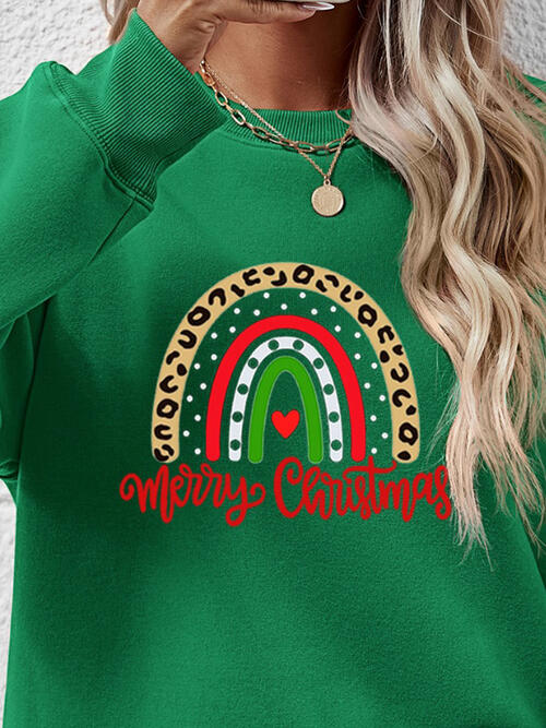 MERRY CHRISTMAS Graphic Sweatshirt BLUE ZONE PLANET