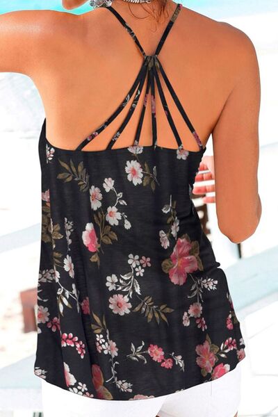 Blue Zone Planet | Floral Spaghetti Strap Cami BLUE ZONE PLANET