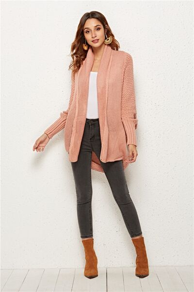 Open Front Batwing Sleeve Cardigan BLUE ZONE PLANET