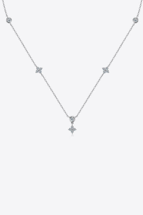 Moissanite 925 Sterling Silver Necklace BLUE ZONE PLANET