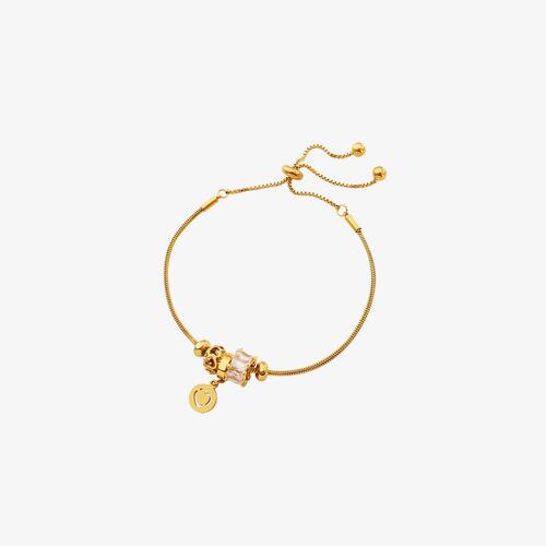 Heart Charm Titanium Steel Bracelet BLUE ZONE PLANET