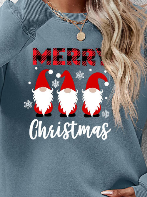 MERRY CHRISTMAS Long Sleeve Sweatshirt BLUE ZONE PLANET