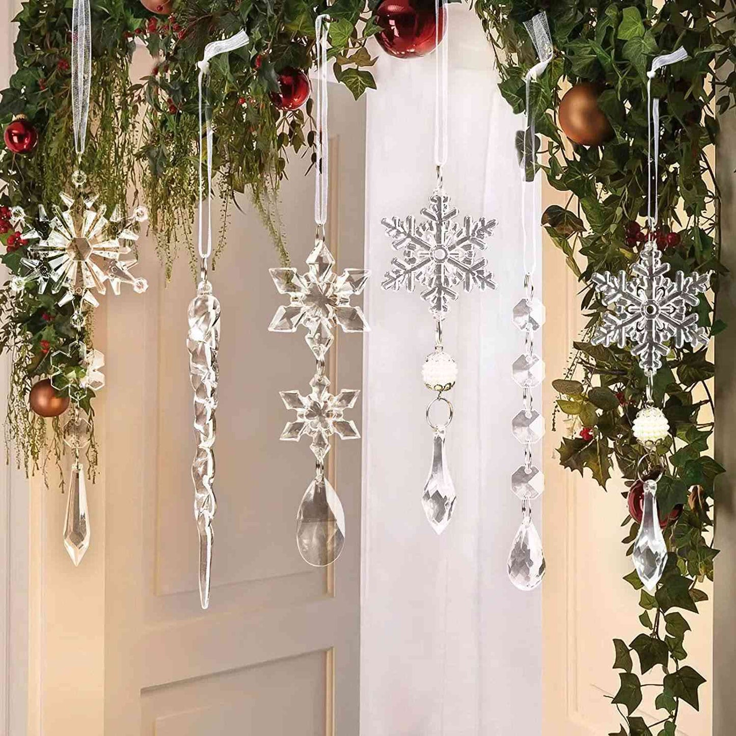Blue Zone Planet | 10-Piece Acrylic Icicle Ornaments BLUE ZONE PLANET