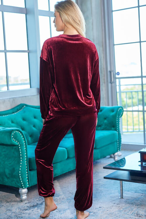 Blue Zone Planet | Long Sleeve Top and Pants Lounge Set BLUE ZONE PLANET