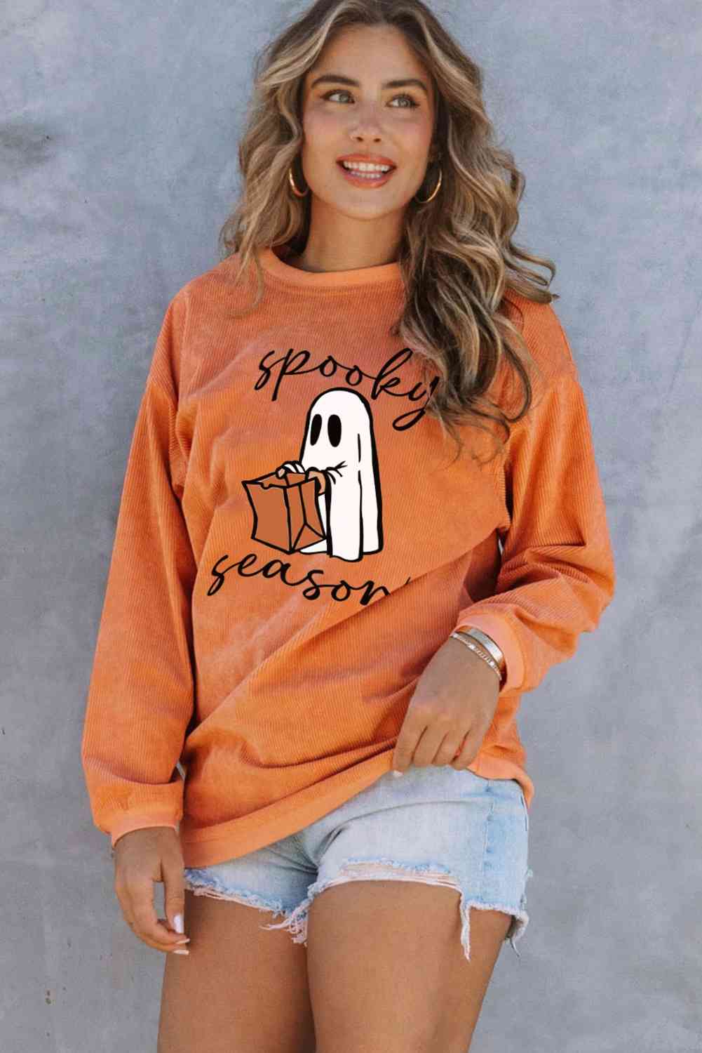 SPOOKY SEASON Graphic Sweatshirt BLUE ZONE PLANET