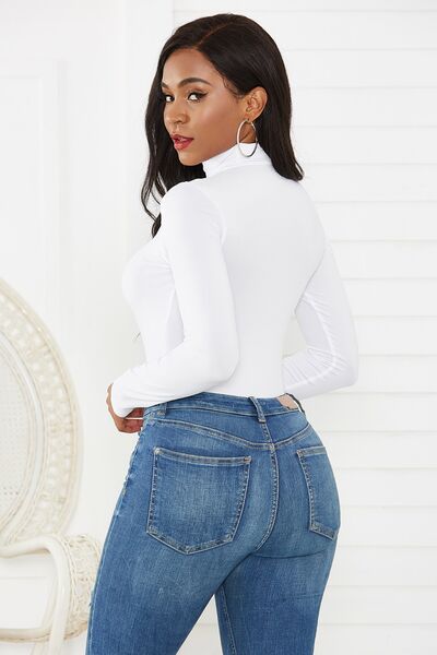 Blue Zone Planet | Turtleneck Long Sleeve Bodysuit BLUE ZONE PLANET