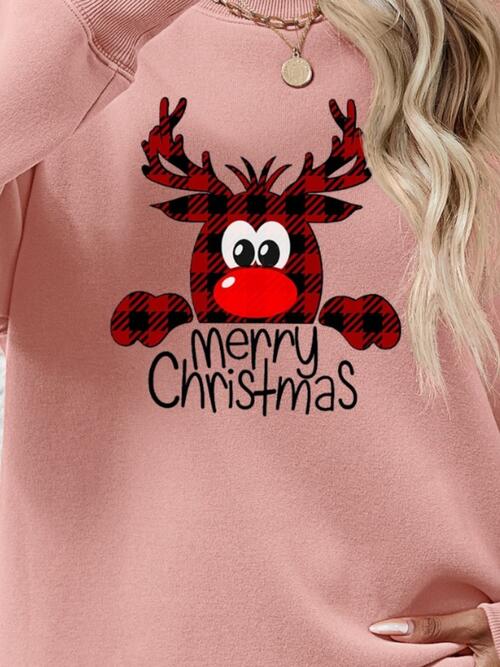 MERRY CHRISTMAS Graphic Sweatshirt BLUE ZONE PLANET