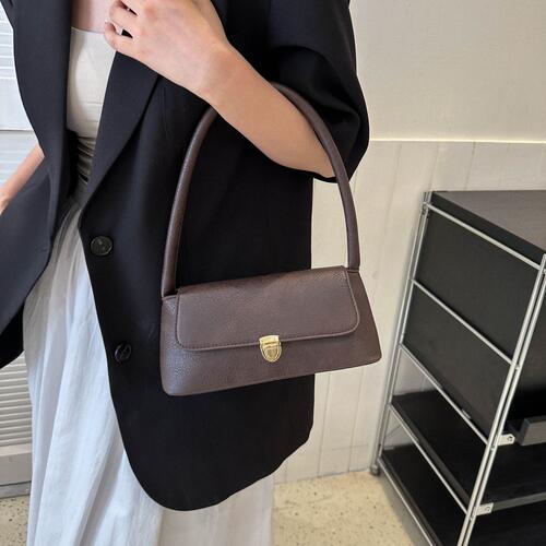 PU Leather Shoulder Bag BLUE ZONE PLANET