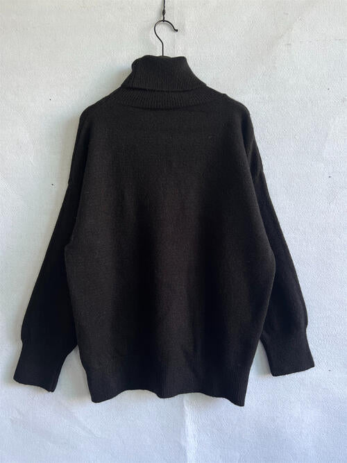 Blue Zone Planet | Turtleneck Long Sleeve Sweater BLUE ZONE PLANET