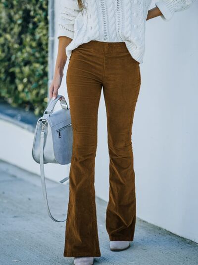 Blue Zone Planet | High Waist Bootcut Pants BLUE ZONE PLANET