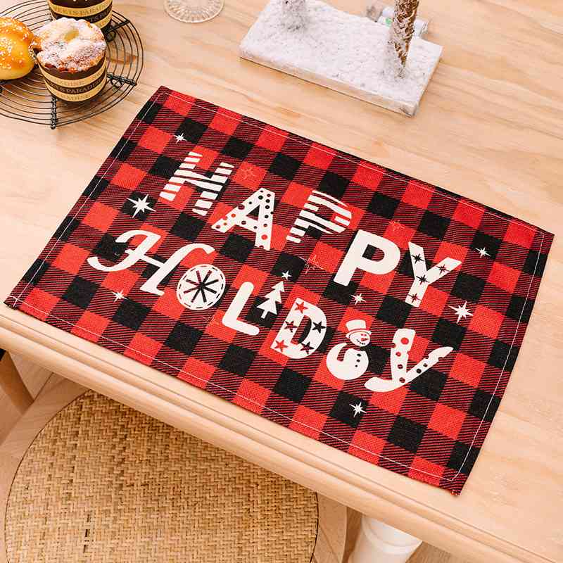Blue Zone Planet | Assorted 2-Piece Plaid Placemats BLUE ZONE PLANET
