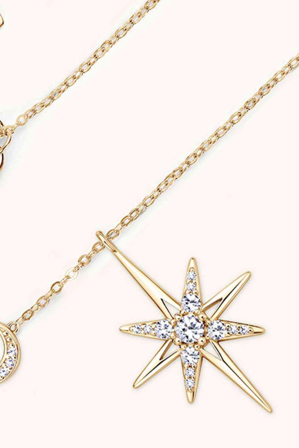 Moissanite 925 Sterling Silver Necklace BLUE ZONE PLANET