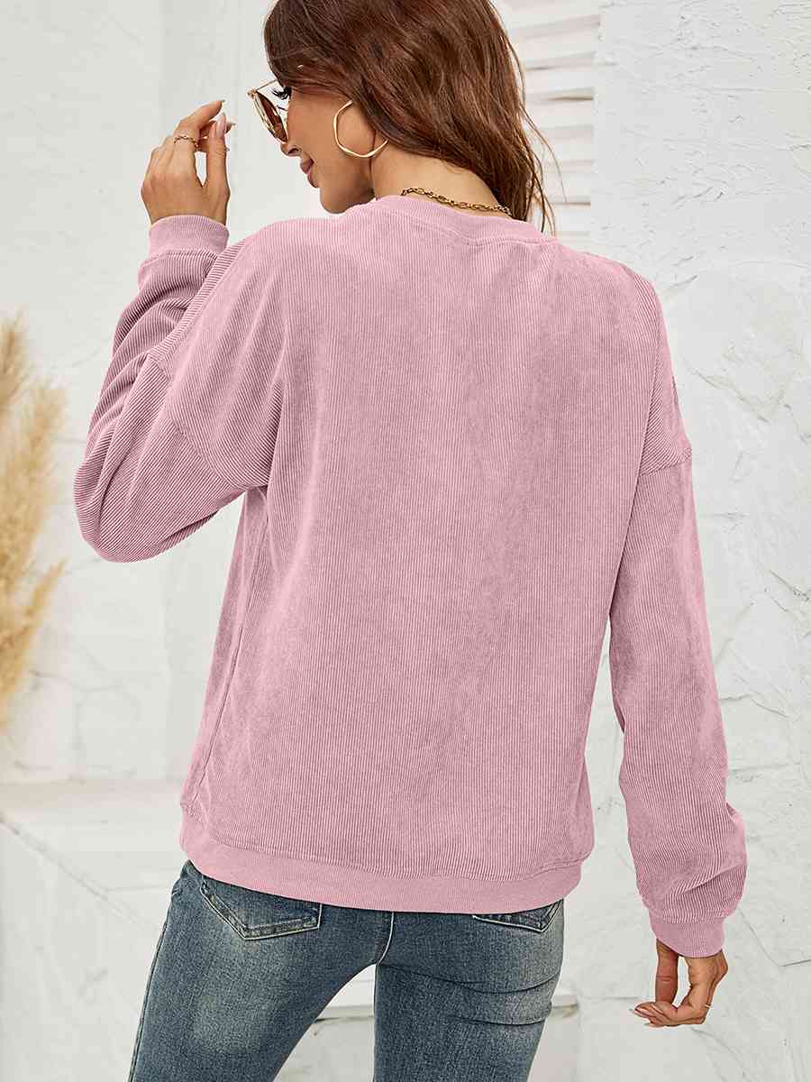MAMA Graphic Round Neck Sweatshirt BLUE ZONE PLANET