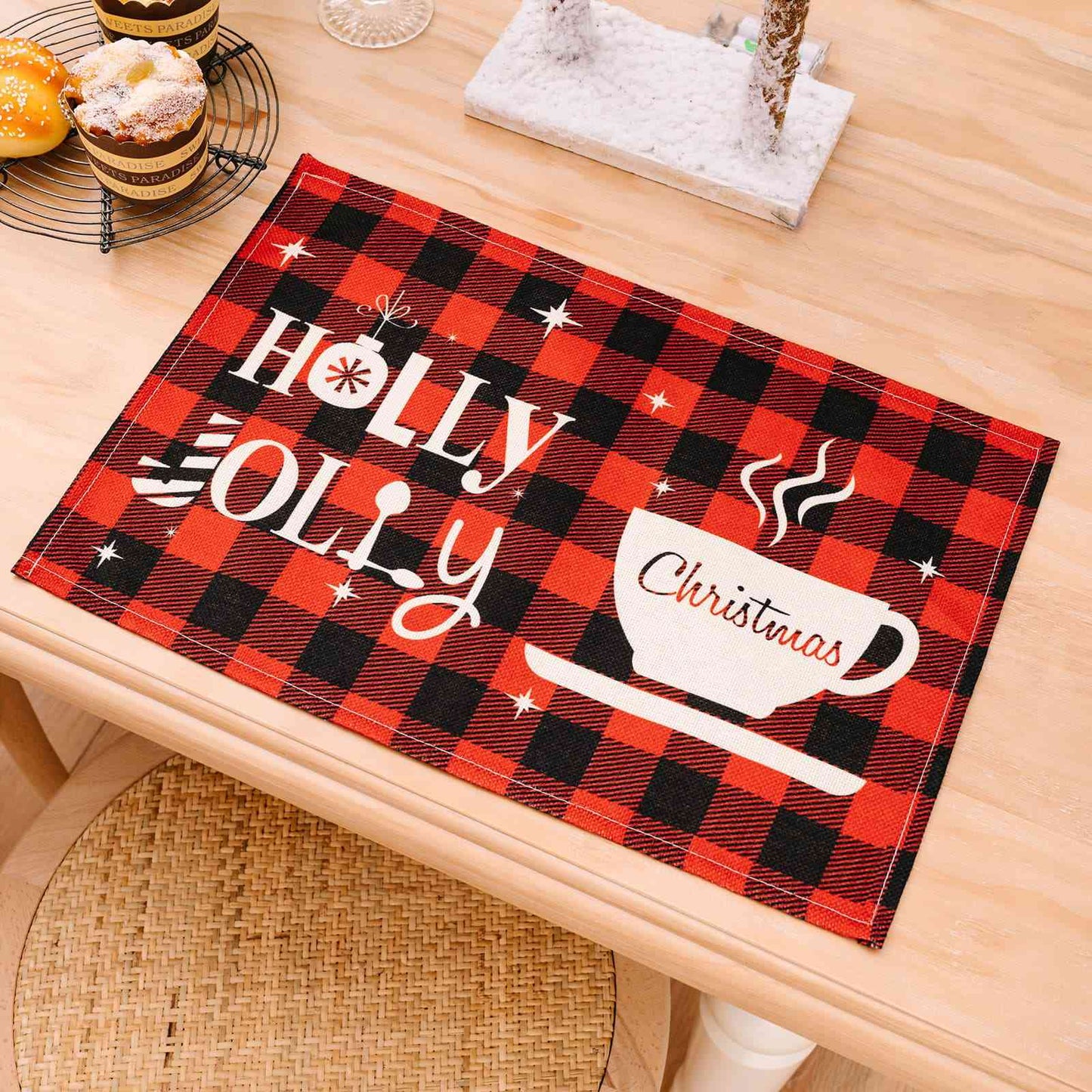 Blue Zone Planet | Assorted 2-Piece Plaid Placemats BLUE ZONE PLANET
