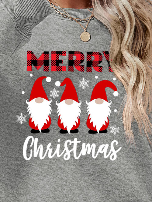 MERRY CHRISTMAS Long Sleeve Sweatshirt BLUE ZONE PLANET