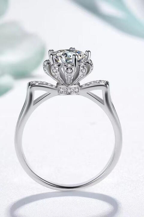 1 Carat Moissanite 925 Sterling Silver Ring BLUE ZONE PLANET