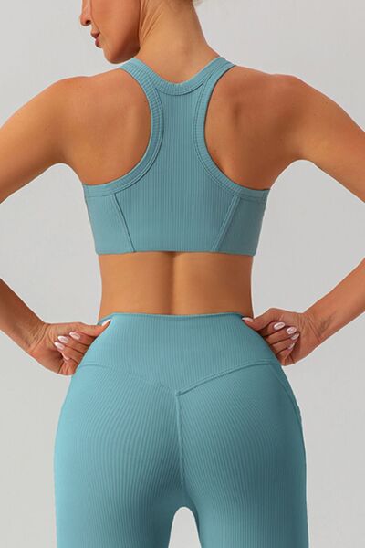 Round Neck Racerback Active Tank BLUE ZONE PLANET