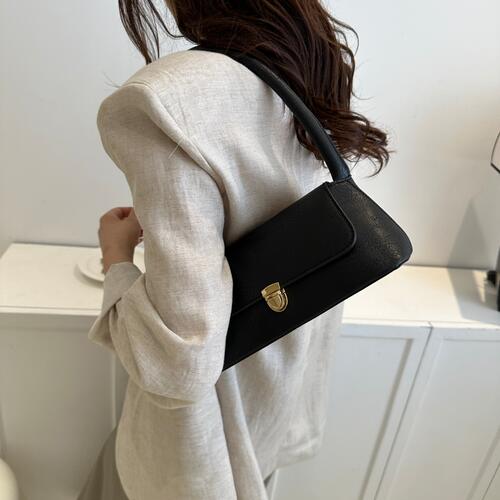 PU Leather Shoulder Bag BLUE ZONE PLANET