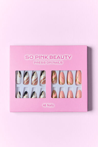 SO PINK BEAUTY Press On Nails 2 Packs Trendsi