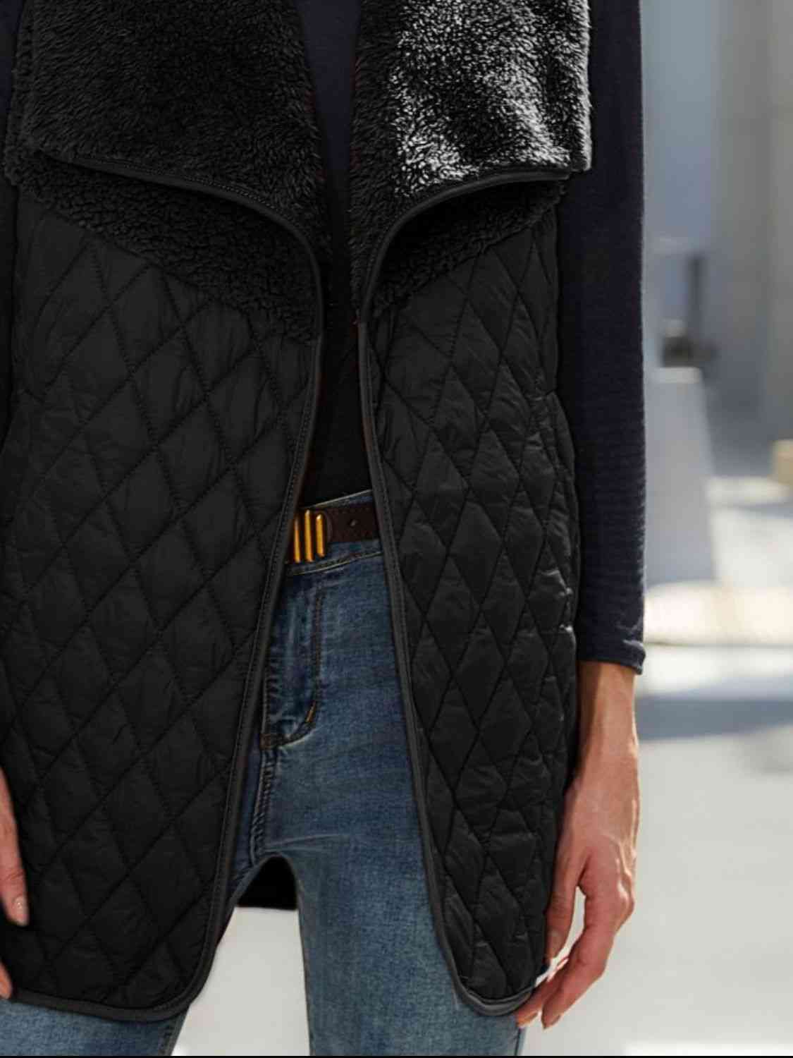 Open Front Collared Vest BLUE ZONE PLANET