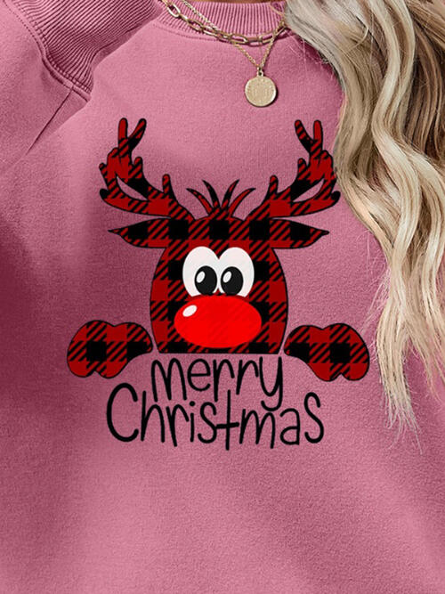 MERRY CHRISTMAS Graphic Sweatshirt BLUE ZONE PLANET