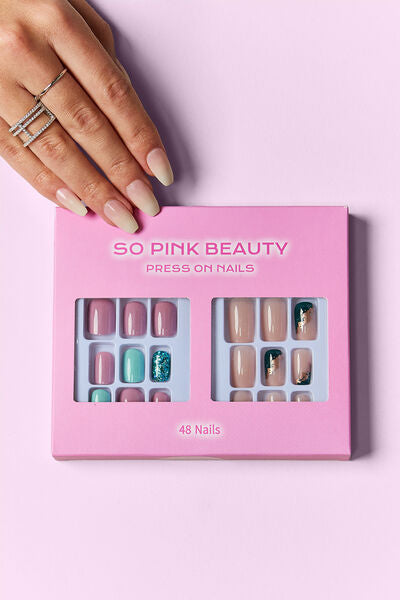 SO PINK BEAUTY Press On Nails 2 Packs Trendsi
