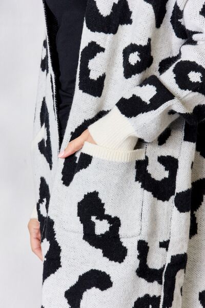 Blue Zone Planet | BiBi Leopard Open Front Cardigan BLUE ZONE PLANET