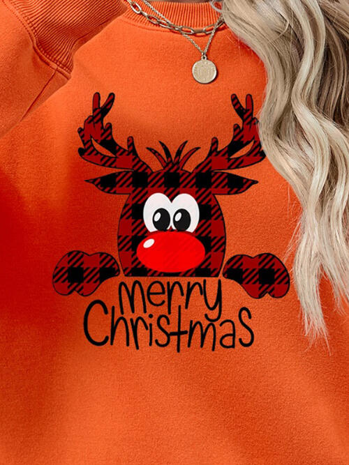 MERRY CHRISTMAS Graphic Sweatshirt BLUE ZONE PLANET