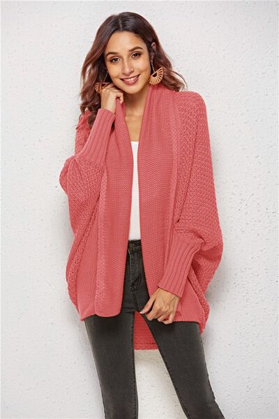 Open Front Batwing Sleeve Cardigan BLUE ZONE PLANET