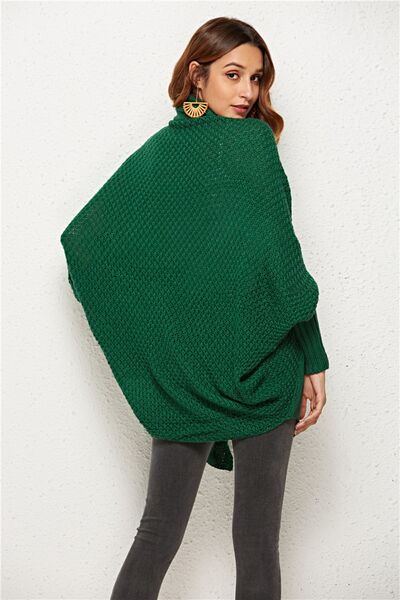 Open Front Batwing Sleeve Cardigan BLUE ZONE PLANET